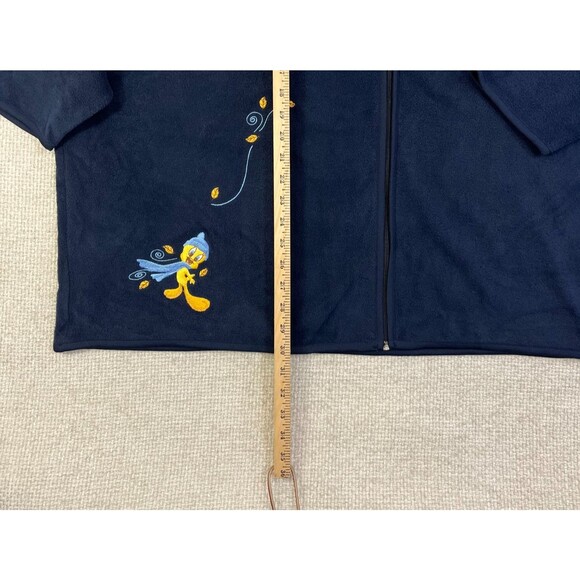 NEW Tweety Bird Hoodie Jacket Women's 26w/28w Fleece Blue Looney Tunes Vintage - Picture 8 of 10